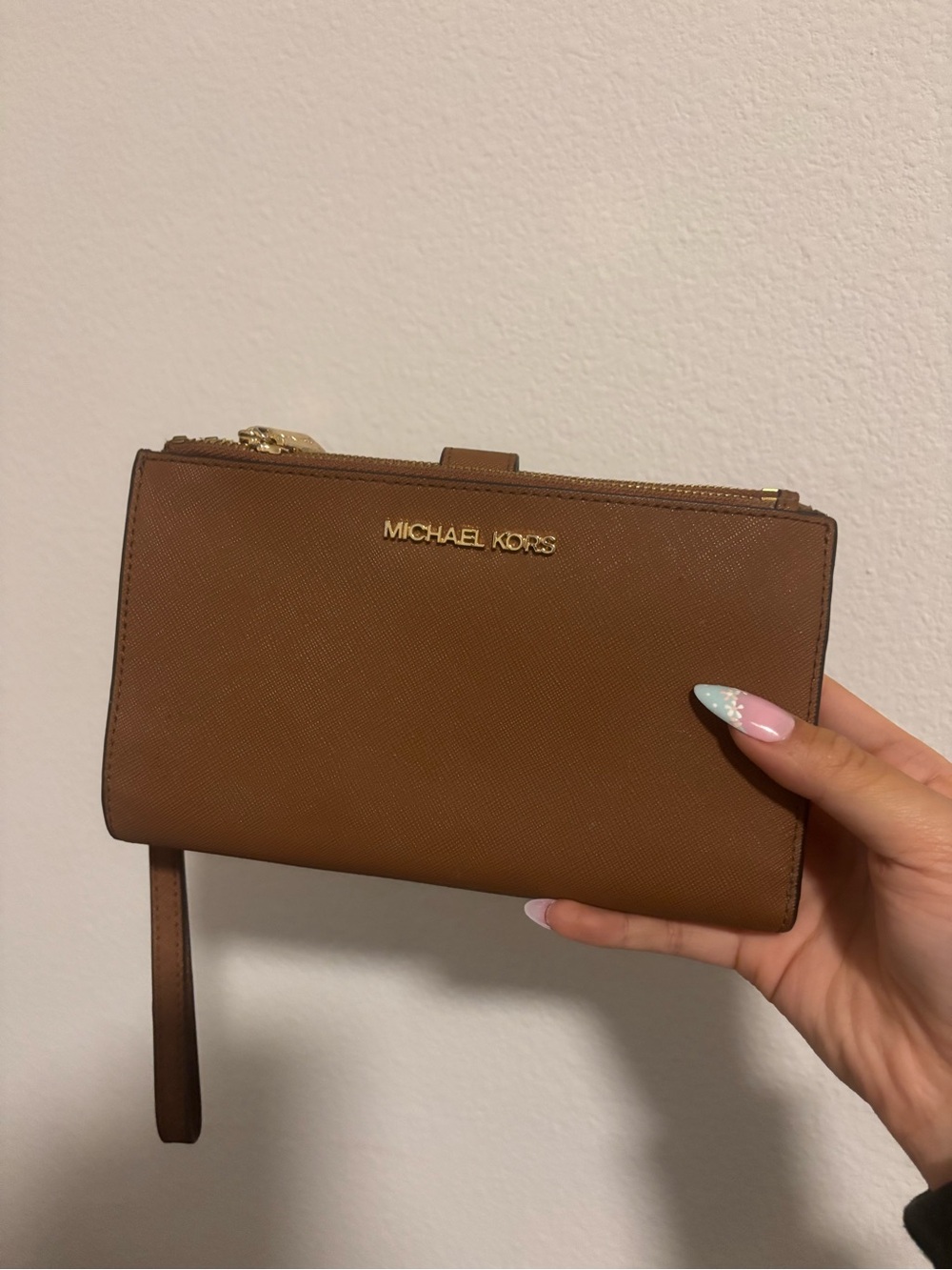 Michael Kors Brown Wristlet Wallet